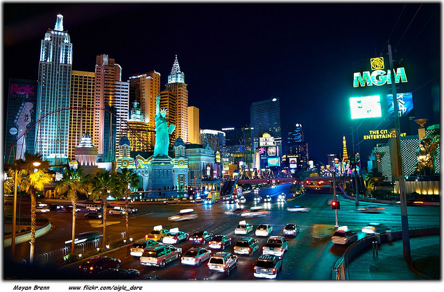 Las Vegas night light