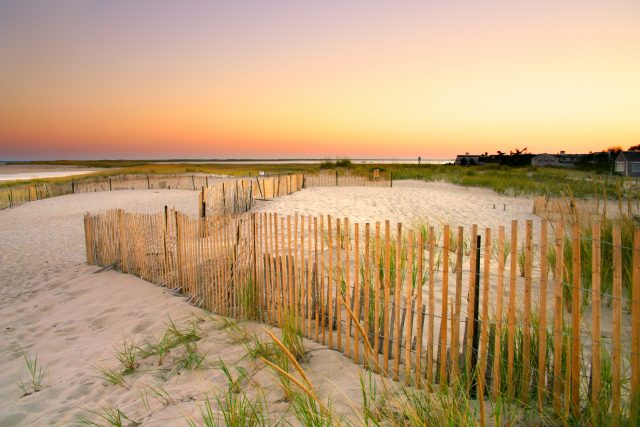 Cape Cod is an arm-shaped peninsula nearly coextensive with Barnstable County Massachusetts[1] and forming the easternmost portion of the state of Massachusetts in the Northeastern United States.